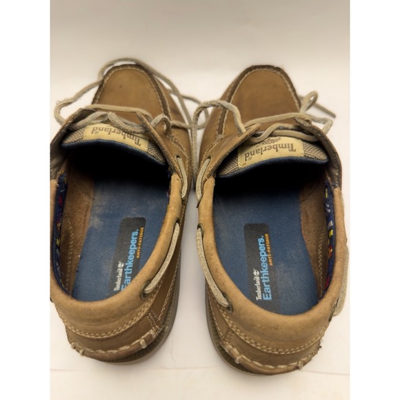 Timberland Boat Shoes Mens Size 8 Earthkeepers 5229R Leather Brown - Picture 8 of 10